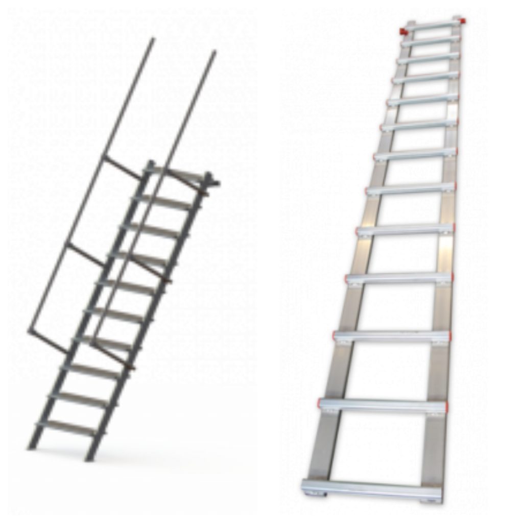 échelle de couvreur et escalier métalique